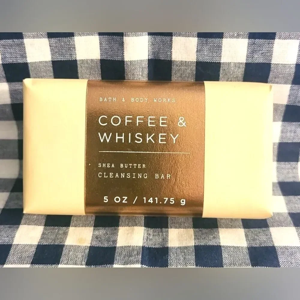 Bundle Bath & Body Works Coffee & Whiskey Shea Butter Cleansing Bar& Hand Cream